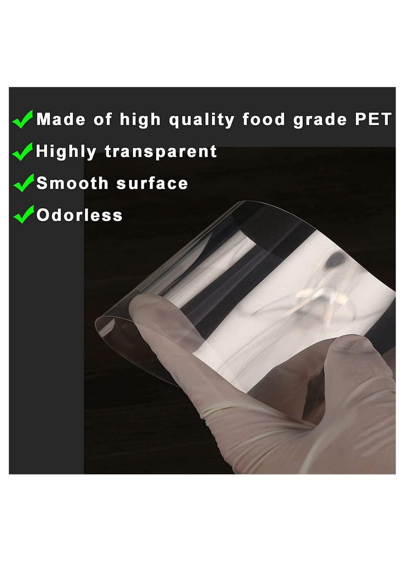 كوول تشيك تزيين الكعك، أشرطة كعك 4 × 394 بوصة، لفات الأكريليك، شرائط كعك واضحة، لفات كعك شفافة، أوراق أكريليك للكعك الكريمي لتزيين خبز الكريمة الشوكولاتة - Image 4